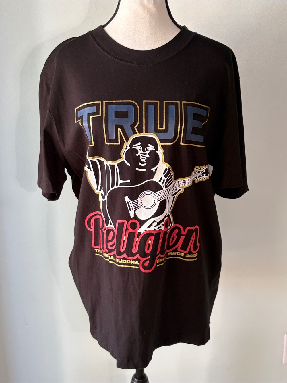 True Religion Black Buddha Graphic Tee Heritage Streetwear Line. Size—XL.